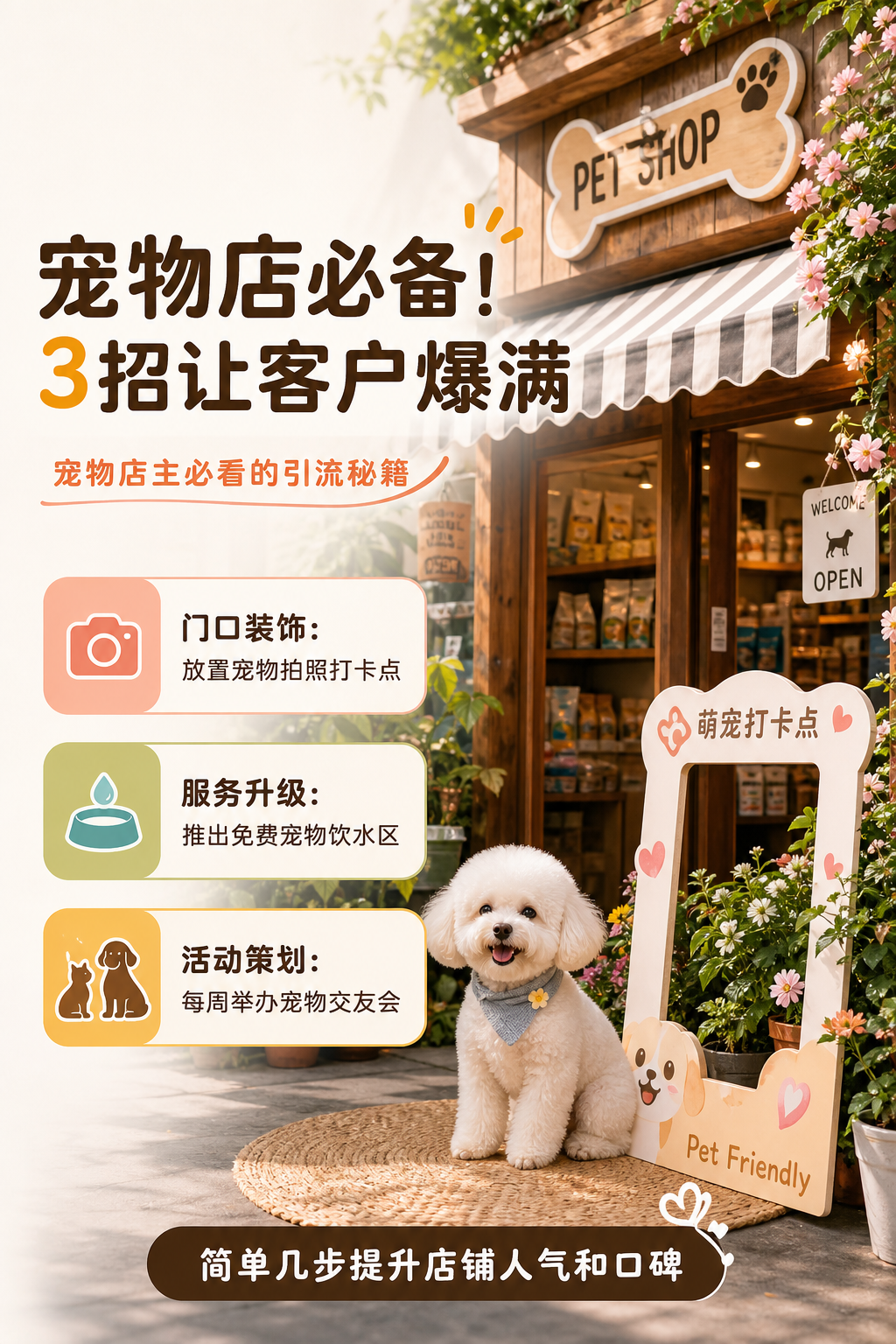 宠物店必备！3招让客户爆满