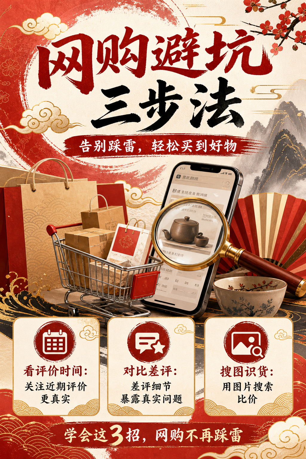 网购避坑三步法